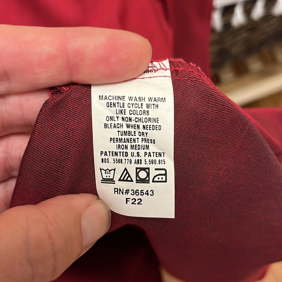 Van Heuson Slim Fit Red Dress Shirt 17-17.5 36/37 - Picture 4 of 4